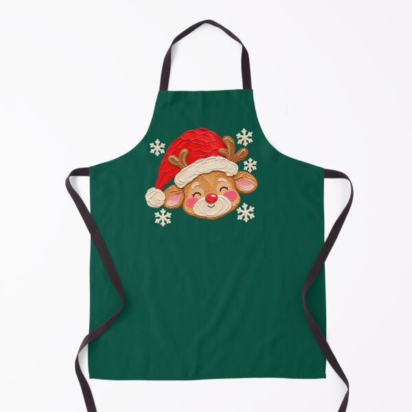 Item preview, Cute Christmas Reindeer in Red Santa Hat designed and sold by SayMaria.