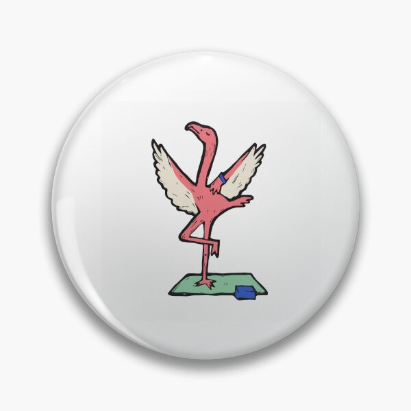 Item preview, Yoga Flamingo in Tree Pose designed and sold by BysonDesigns.