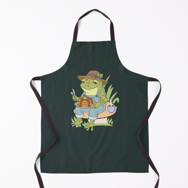 Item preview, Frog eating pancakes, Cottagecore frog illustration, cute amphibian art  designed and sold by LeshanArt.