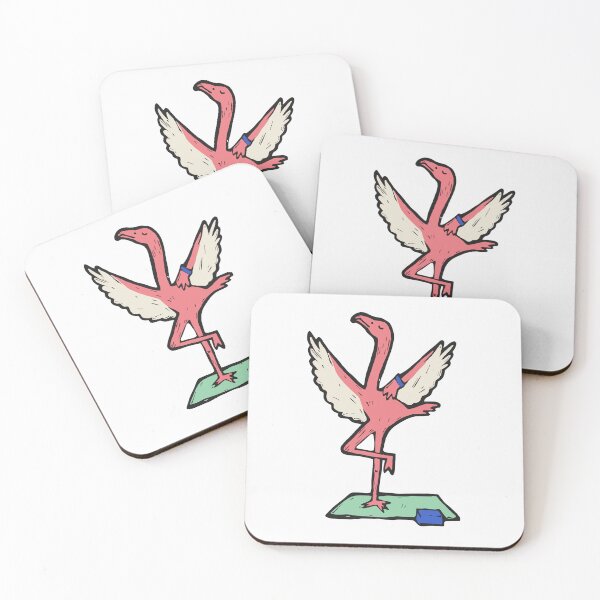 Item preview, Yoga Flamingo in Tree Pose designed and sold by BysonDesigns.