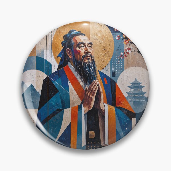 Item preview, Confucius – Ancient Chinese Philosopher Painting designed and sold by GalleryKauffeld.