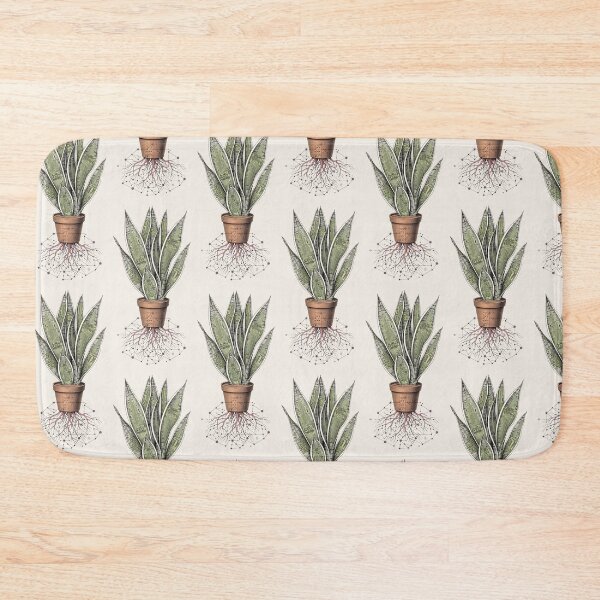 Item preview, Snake Plant Cyber Circuit - Vintage Botanical Sansevieria Engraving designed and sold by Aisha Reda.