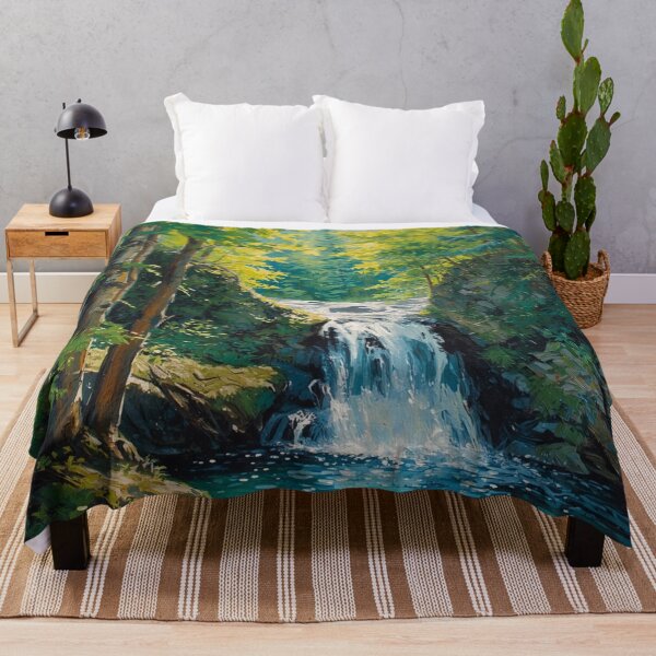 Item preview, Waterfall Forest Trees designed and sold by SeaStarAlex.