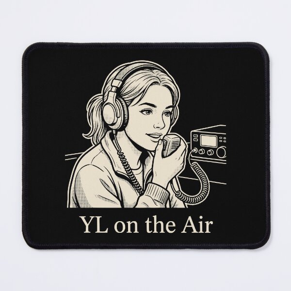 Item preview, YL on the Air Female Ham Radio Operator designed and sold by Sekla-Studio.