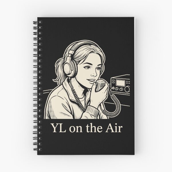 Item preview, YL on the Air Female Ham Radio Operator designed and sold by Sekla-Studio.