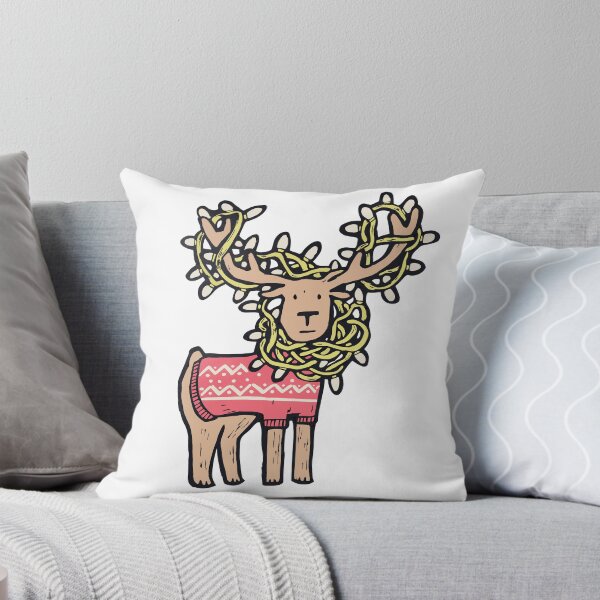 Item preview, Christmas Lights Reindeer in a Tangle designed and sold by BysonDesigns.