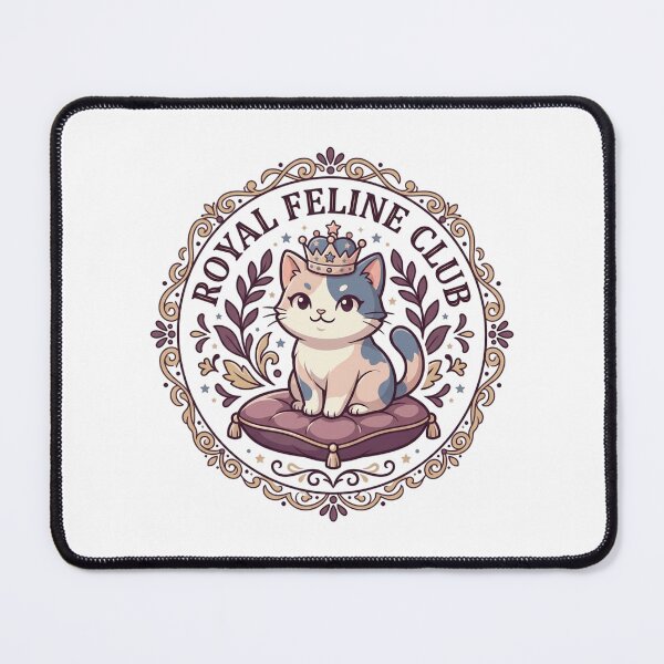 Item preview, Royal Feline Club Gothic Crowned Cat Vintage Crest designed and sold by mood-draftsman.