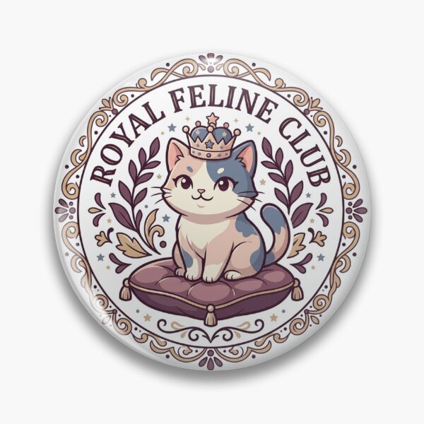 Item preview, Royal Feline Club Gothic Crowned Cat Vintage Crest  designed and sold by mood-draftsman.