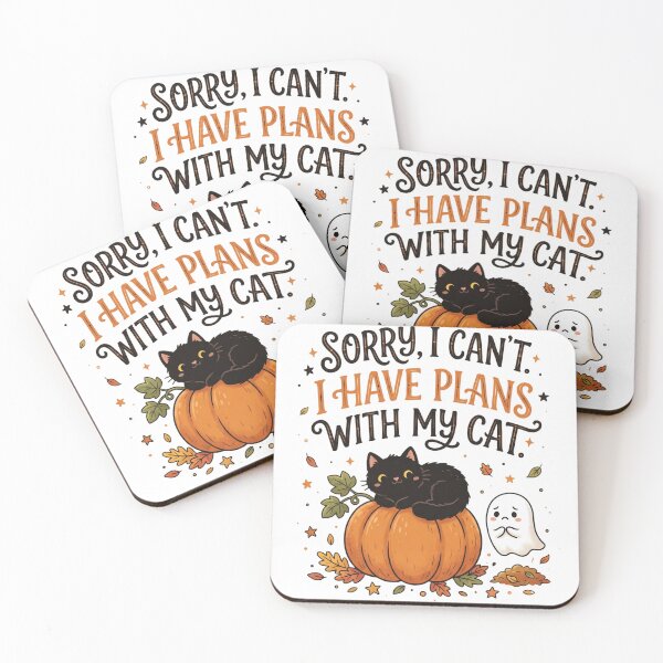 Item preview, Plans With My Cat – Black Cat Halloween designed and sold by Ashish1204.