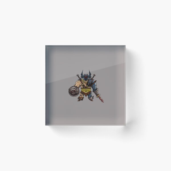 Item preview, Chibi Barbarian Warrior Skull Shield Sword-31 designed and sold by TobiasLeona.
