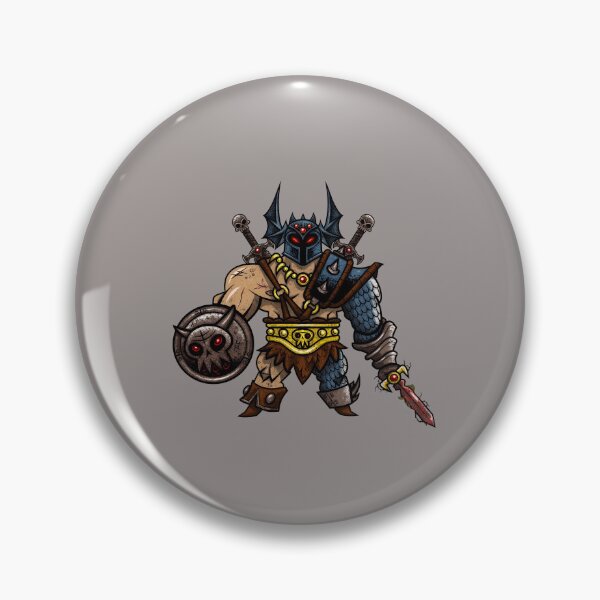 Item preview, Chibi Barbarian Warrior Skull Shield Sword-31 designed and sold by TobiasLeona.