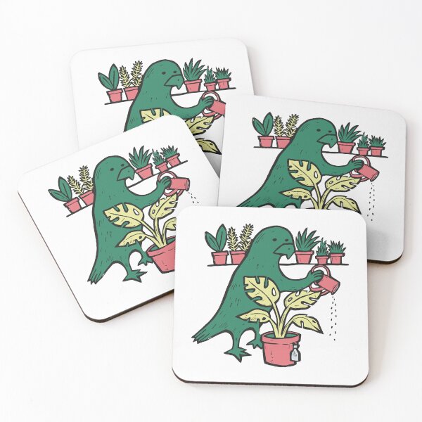 Item preview, Plant Parent Parrot Watering a Monstera designed and sold by BysonDesigns.