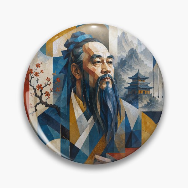 Item preview, Confucius – Ancient Chinese Philosopher Painting designed and sold by GalleryKauffeld.