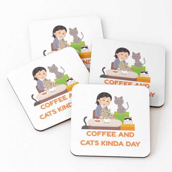 Item preview, Coffee and Cats Kinda Day - Cute Cat Mom Illustration designed and sold by walbayzon.