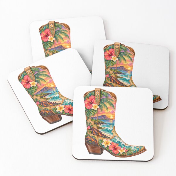 Item preview, Hawaii Cowboy Boot designed and sold by Whimspired By Paxx.