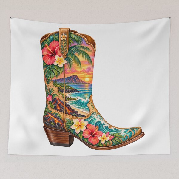 Item preview, Hawaii Cowboy Boot designed and sold by Whimspired By Paxx.