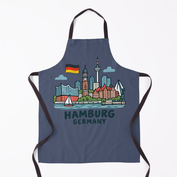 Item preview, Hamburg Germany Cute City designed and sold by HowToCanadian.