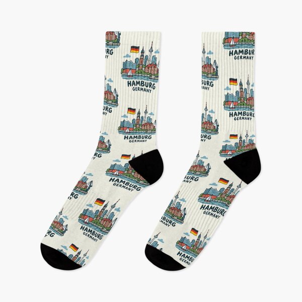 Item preview, Hamburg Germany Cute City designed and sold by HowToCanadian.