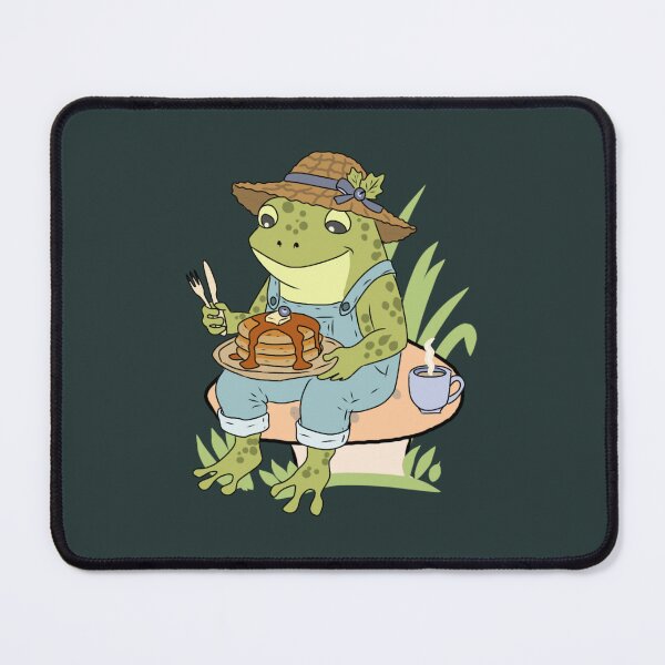 Item preview, Cottagecore Frog Picnic Cozy Pancakes on a Mushroom designed and sold by LeshanArt.