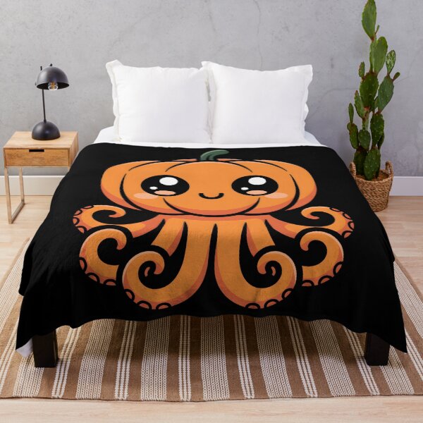 Item preview, 4.	Cute Pumpkin Octopus Autumn Halloween Character designed and sold by limanol.