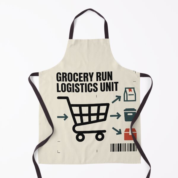 Item preview, Grocery Shopping Logistics Unit Minimalist Diagram designed and sold by SplashTastic.