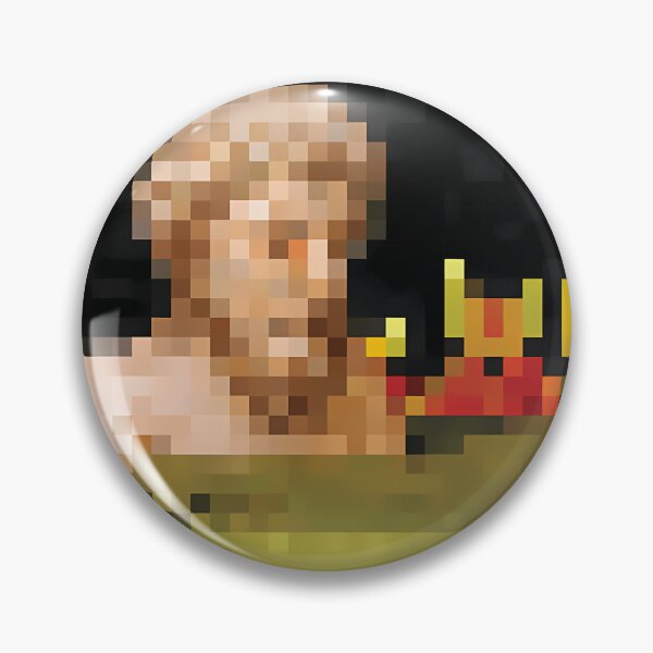 Item preview, Classical Greek Bust Pixel Painting designed and sold by SkulinframeLab.