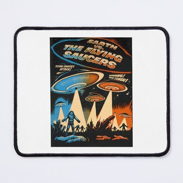 Item preview, Alien UFO Invasion Flying Saucer Attack Destruction designed and sold by HaletteGagnon.