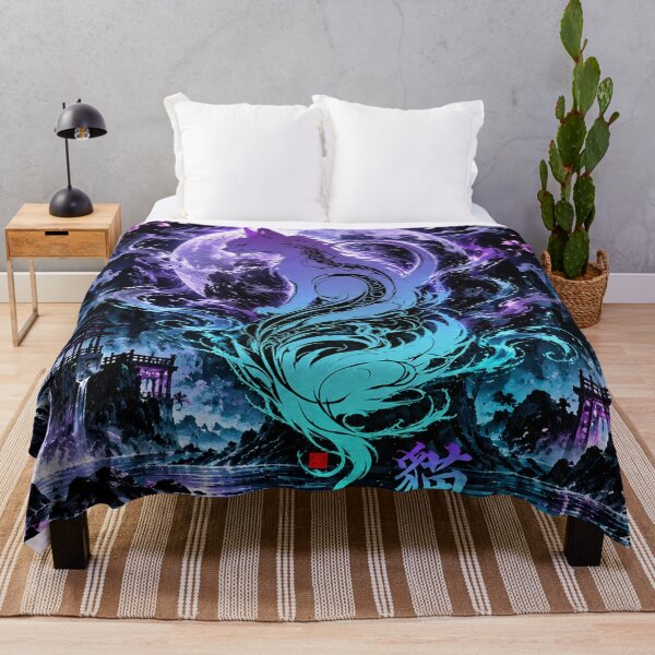 Item preview, Mystical Spirit Cat Moonlight Fantasy Asian designed and sold by Fei Long Design Hub.