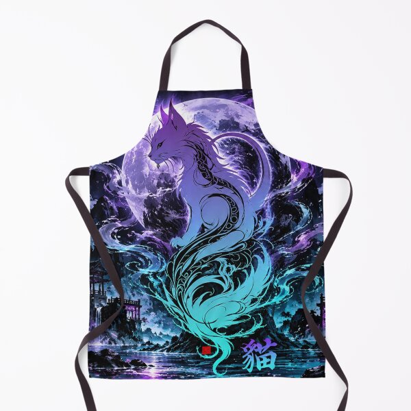 Item preview, Mystical Spirit Cat Moonlight Fantasy Asian designed and sold by Fei Long Design Hub.