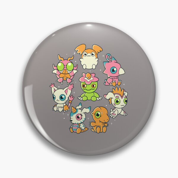 Item preview, Chibi Digimon Group Circle Cute Monsters Shirt-31 designed and sold by TobiasLeona.