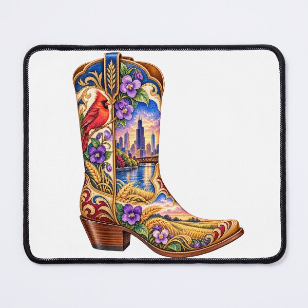 Item preview, Illinois Cowboy Boot designed and sold by Whimspired By Paxx.