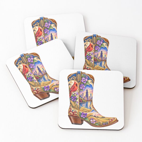 Item preview, Illinois Cowboy Boot designed and sold by Whimspired By Paxx.