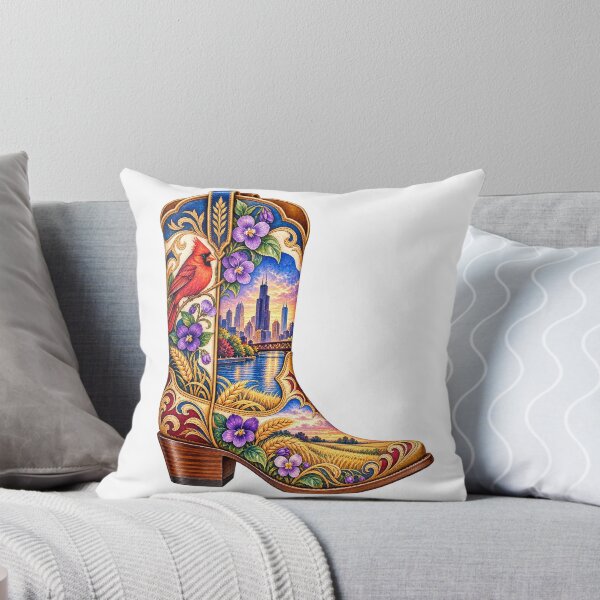 Item preview, Illinois Cowboy Boot designed and sold by Whimspired By Paxx.