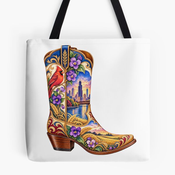 Item preview, Illinois Cowboy Boot designed and sold by Whimspired By Paxx.