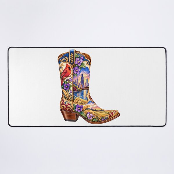 Item preview, Illinois Cowboy Boot designed and sold by Whimspired By Paxx.