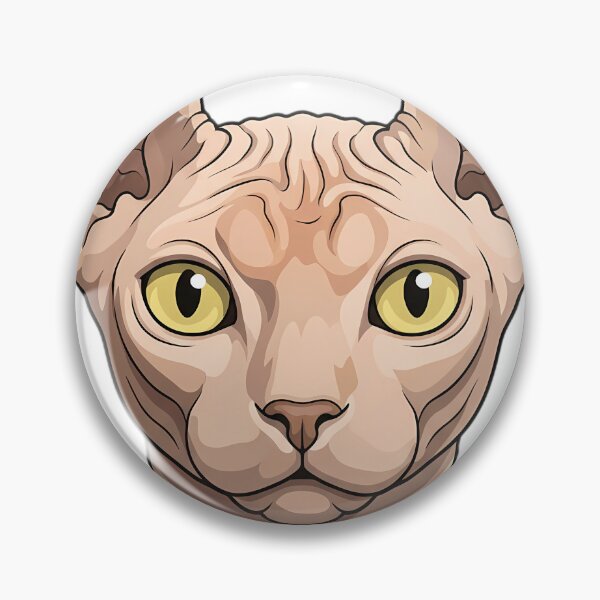 Item preview, Vintage Naturalist Sphynx Cat Portrait — Antique Cat Breed Art designed and sold by Catch333.