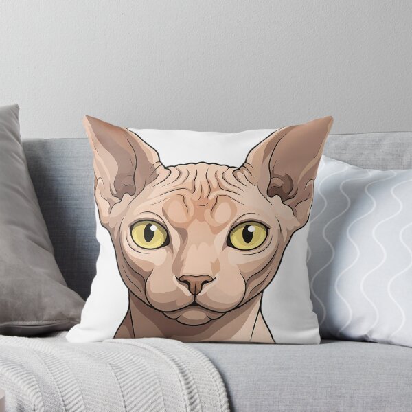 Item preview, Vintage Naturalist Sphynx Cat Portrait — Antique Cat Breed Art designed and sold by Catch333.