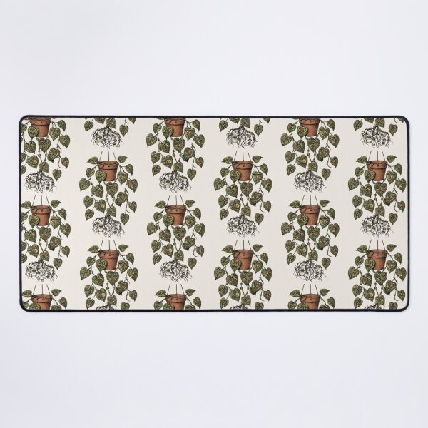 Item preview, Pothos Steampunk Gears - Vintage Botanical Hanging Plant Illustration designed and sold by Aisha Reda.