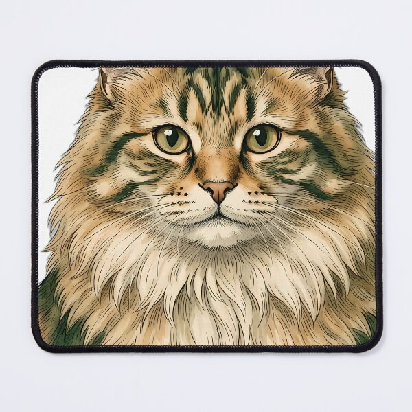 Item preview, Vintage Naturalist Siberian Cat Portrait — Antique Cat Breed Art designed and sold by Catch333.