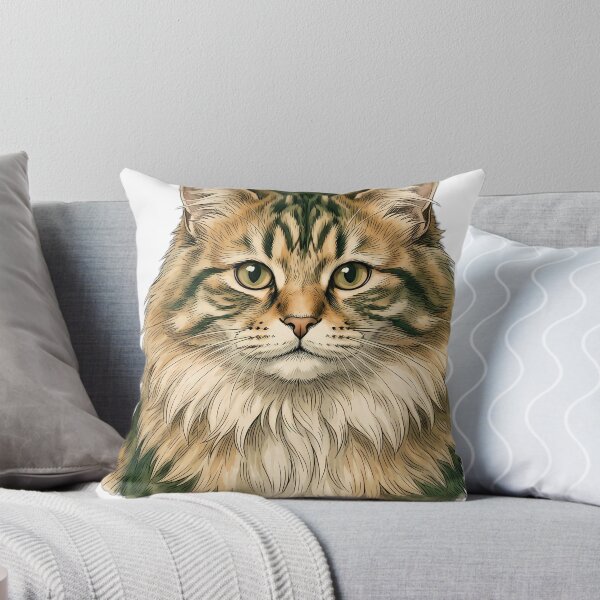 Item preview, Vintage Naturalist Siberian Cat Portrait — Antique Cat Breed Art designed and sold by Catch333.