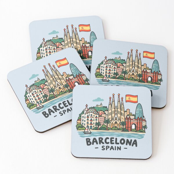 Item preview, Barcelona Spain Cute City designed and sold by HowToCanadian.