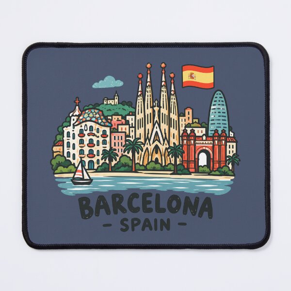 Item preview, Barcelona Spain Cute City designed and sold by HowToCanadian.