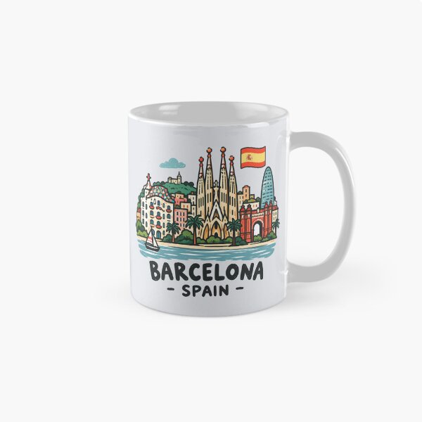 Item preview, Barcelona Spain Cute City designed and sold by HowToCanadian.