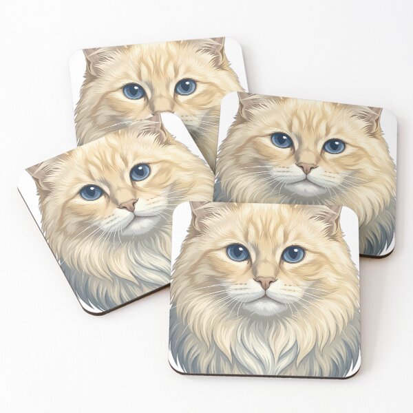Item preview, Vintage Naturalist Birman Cat Portrait — Antique Cat Breed Art designed and sold by Catch333.