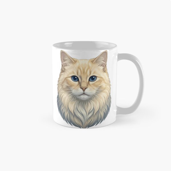 Item preview, Vintage Naturalist Birman Cat Portrait — Antique Cat Breed Art designed and sold by Catch333.