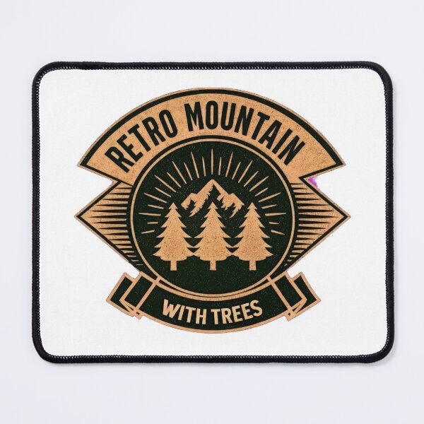 Item preview, Retro mountain with trees vintage emblem designed and sold by Expressions-Sel.