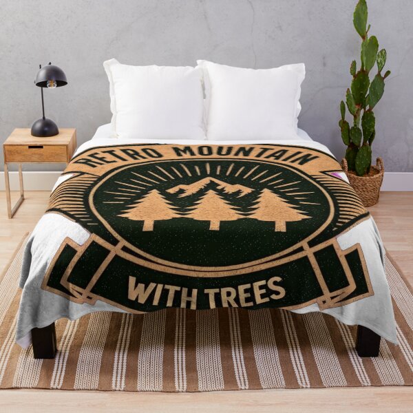 Item preview, Retro mountain with trees  vintage emblem designed and sold by Expressions-Sel.