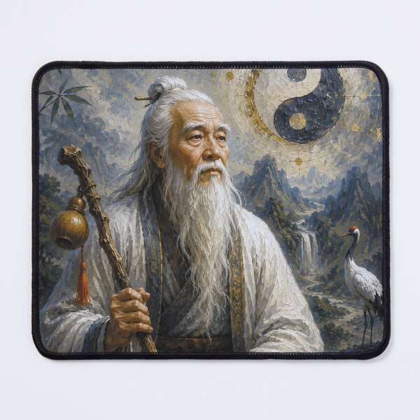 Item preview, Laozi – Ancient Chinese Philosopher Painting designed and sold by GalleryKauffeld.