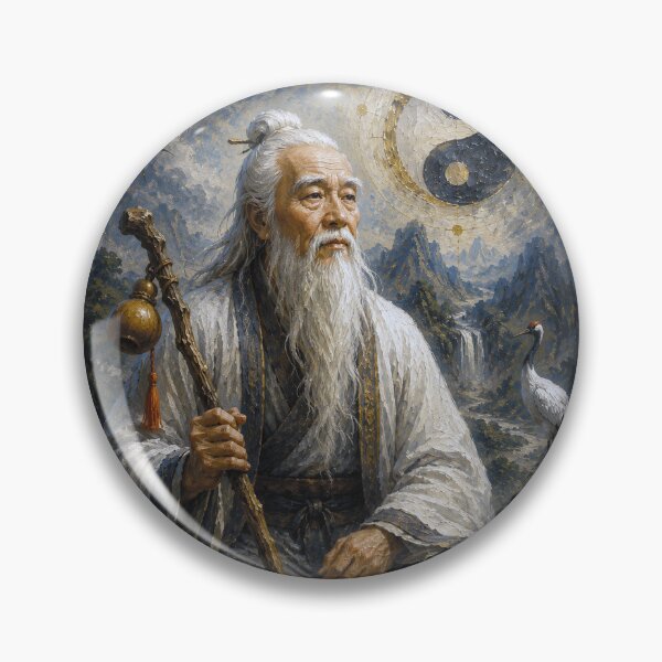 Item preview, Laozi – Ancient Chinese Philosopher Painting designed and sold by GalleryKauffeld.