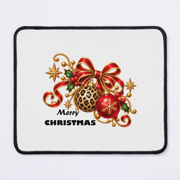 Item preview, Leopard Bauble Christmas Print on Demand designed and sold by annenambiro.